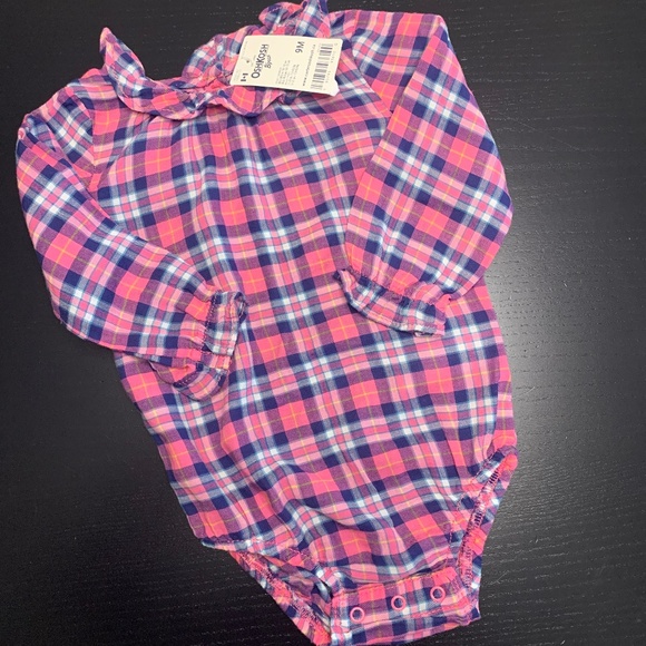 9m (6-9m) OshKosh- Blouse Style Onesie— NWT - Picture 1 of 1